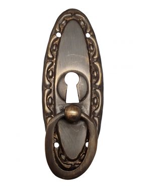 Lenkkivedin avaimenreiällä, Art Nouveau, antiikkimessinki